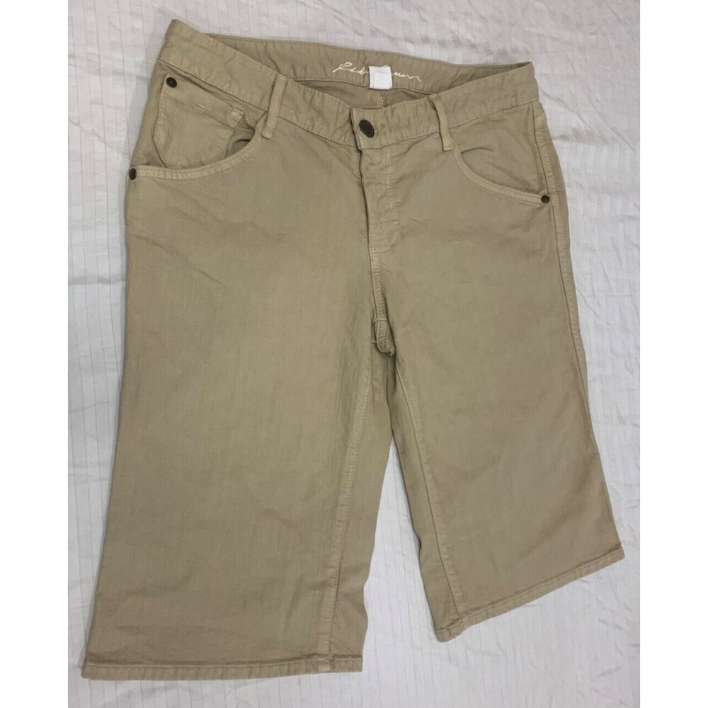 EDDIE BAUER SPECIALLY DYED WOMENS JEANS CAPRIS SHORTS SIZE 8